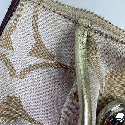 【中古品】【レディース】 COACH コーチ シグネチァー ショルダー バッグ カバン 180-260812-mh-06-fuzh カラー：ベージュシグネチャー ラメ 万代Net店