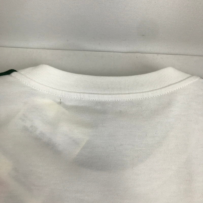 【中古品】【メンズ】 GUCCI グッチ 814958 XJG3D ウェブ ストライプ コットン ジャージー Tシャツ 半袖 トップス 古着 141-260812-mh-11-fuzh サイズ：L カラー：ホワイト 万代Net店