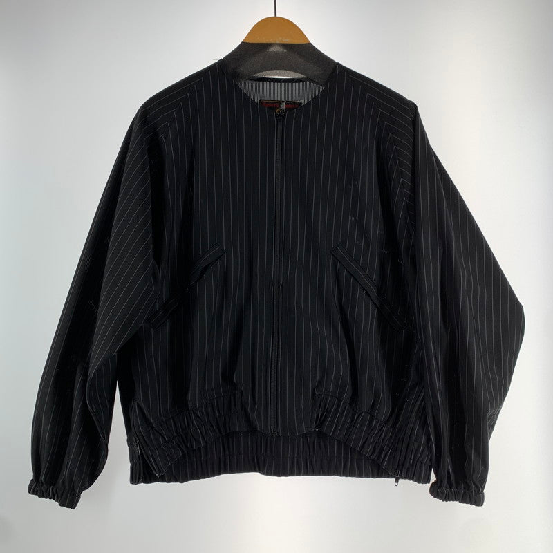 【中古品】【レディース】 HYSTERIC GLAMOUR ヒステリックグラマー 01191AH05 INTERVAL LOGO PT ZIP ジャケット BLACK ストライプ SIZE:FREE 170-260812-io-15-fuzh カラー：ブラックストライプ 万代Net店