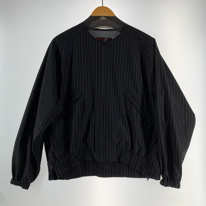 【中古品】【レディース】 HYSTERIC GLAMOUR ヒステリックグラマー 01191AH05 INTERVAL LOGO PT ZIP ジャケット BLACK ストライプ SIZE:FREE 170-260812-io-15-fuzh カラー：ブラックストライプ 万代Net店