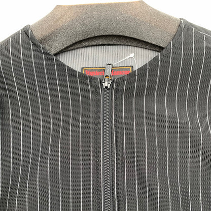 【中古品】【レディース】 HYSTERIC GLAMOUR ヒステリックグラマー 01191AH05 INTERVAL LOGO PT ZIP ジャケット BLACK ストライプ SIZE:FREE 170-260812-io-15-fuzh カラー：ブラックストライプ 万代Net店