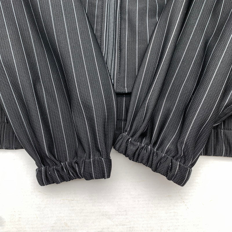 【中古品】【レディース】 HYSTERIC GLAMOUR ヒステリックグラマー 01191AH05 INTERVAL LOGO PT ZIP ジャケット BLACK ストライプ SIZE:FREE 170-260812-io-15-fuzh カラー：ブラックストライプ 万代Net店
