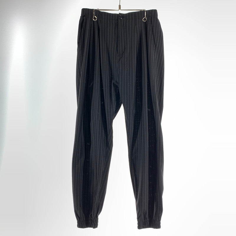 【中古品】【メンズ】 HYSTERIC GLAMOUR ヒステリックグラマー 01191AP06 2タック ジョガーパンツ ストライプ クールドッツ ズボン パンツ ブラック SIZE:M 151-260814-io-12-fuzh カラー：Black 万代Net店