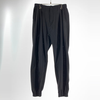 【中古品】【メンズ】 HYSTERIC GLAMOUR ヒステリックグラマー 01191AP06 2タック ジョガーパンツ ストライプ クールドッツ ズボン パンツ ブラック SIZE:M 151-260814-io-12-fuzh カラー：Black 万代Net店
