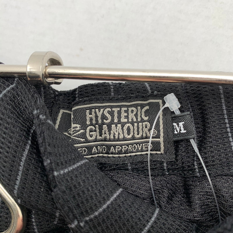 【中古品】【メンズ】 HYSTERIC GLAMOUR ヒステリックグラマー 01191AP06 2タック ジョガーパンツ ストライプ クールドッツ ズボン パンツ ブラック SIZE:M 151-260814-io-12-fuzh カラー：Black 万代Net店