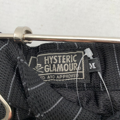 【中古品】【メンズ】 HYSTERIC GLAMOUR ヒステリックグラマー 01191AP06 2タック ジョガーパンツ ストライプ クールドッツ ズボン パンツ ブラック SIZE:M 151-260814-io-12-fuzh カラー：Black 万代Net店