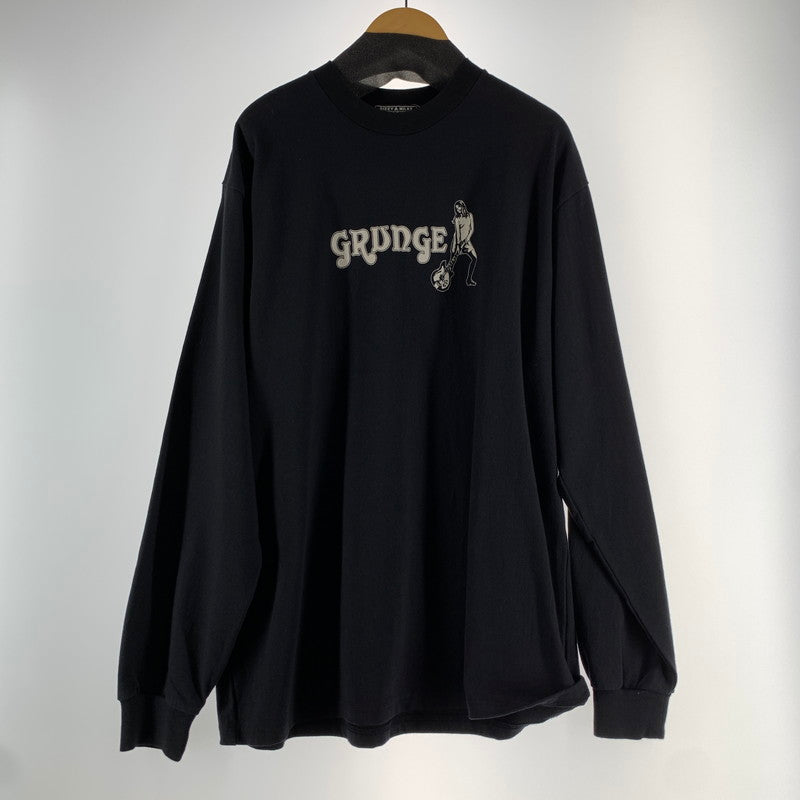 【中古品】【メンズ】 HYSTERIC GLAMOUR ヒステリックグラマー 長袖Tシャツ BLACK SIZE:L 02261CL01 140-260812-io-16-fuzh カラー：ブラックストライプ 万代Net店