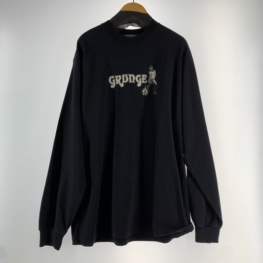 【中古品】【メンズ】 HYSTERIC GLAMOUR ヒステリックグラマー 長袖Tシャツ BLACK SIZE:L 02261CL01 140-260812-io-16-fuzh カラー：ブラックストライプ 万代Net店