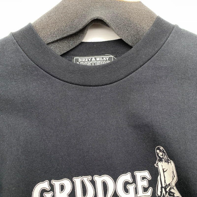 【中古品】【メンズ】 HYSTERIC GLAMOUR ヒステリックグラマー 長袖Tシャツ BLACK SIZE:L 02261CL01 140-260812-io-16-fuzh カラー：ブラックストライプ 万代Net店