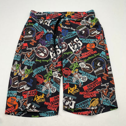【中古品】【メンズ】 HYSTERIC GLAMOUR ヒステリックグラマー ショートパンツ 短パン BLACK.総柄 SIZE:FREE 151-260814-io-13-fuzh カラー：ブラック/総柄 万代Net店