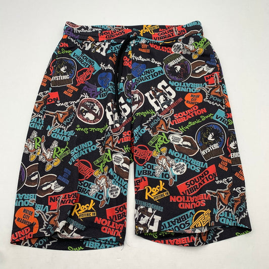 【中古品】【メンズ】 HYSTERIC GLAMOUR ヒステリックグラマー ショートパンツ 短パン BLACK.総柄 SIZE:FREE 151-260814-io-13-fuzh カラー：ブラック/総柄 万代Net店