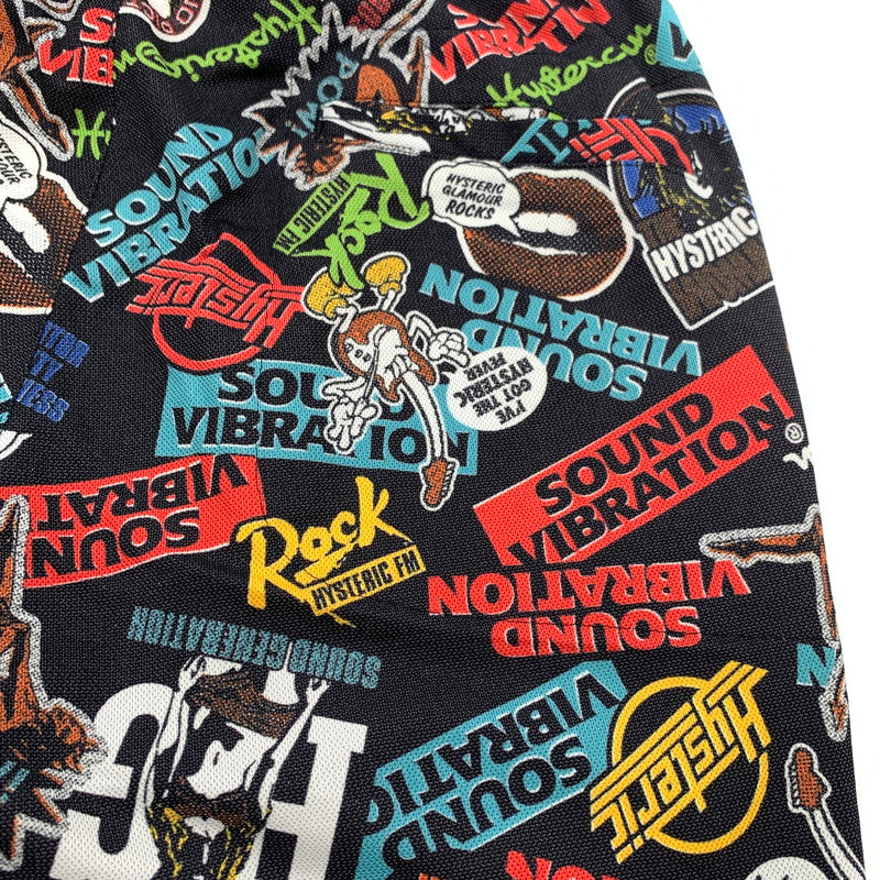 【中古品】【メンズ】 HYSTERIC GLAMOUR ヒステリックグラマー ショートパンツ 短パン BLACK.総柄 SIZE:FREE 151-260814-io-13-fuzh カラー：ブラック/総柄 万代Net店