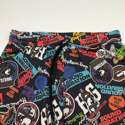 【中古品】【メンズ】 HYSTERIC GLAMOUR ヒステリックグラマー ショートパンツ 短パン BLACK.総柄 SIZE:FREE 151-260814-io-13-fuzh カラー：ブラック/総柄 万代Net店