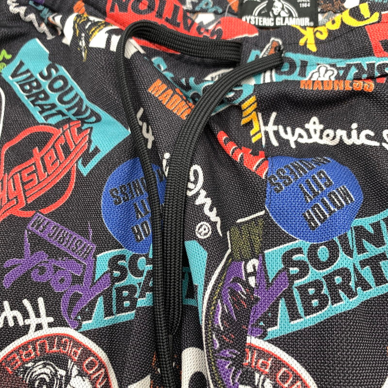 【中古品】【メンズ】 HYSTERIC GLAMOUR ヒステリックグラマー ショートパンツ 短パン BLACK.総柄 SIZE:FREE 151-260814-io-13-fuzh カラー：ブラック/総柄 万代Net店