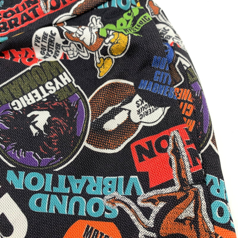 【中古品】【メンズ】 HYSTERIC GLAMOUR ヒステリックグラマー ショートパンツ 短パン BLACK.総柄 SIZE:FREE 151-260814-io-13-fuzh カラー：ブラック/総柄 万代Net店