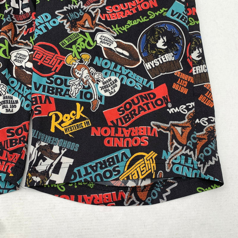 【中古品】【メンズ】 HYSTERIC GLAMOUR ヒステリックグラマー ショートパンツ 短パン BLACK.総柄 SIZE:FREE 151-260814-io-13-fuzh カラー：ブラック/総柄 万代Net店