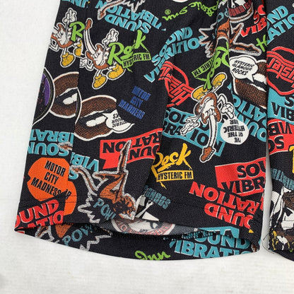 【中古品】【メンズ】 HYSTERIC GLAMOUR ヒステリックグラマー ショートパンツ 短パン BLACK.総柄 SIZE:FREE 151-260814-io-13-fuzh カラー：ブラック/総柄 万代Net店
