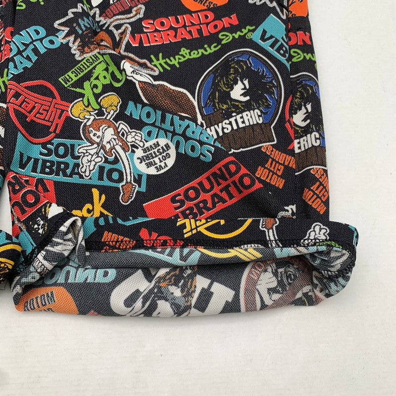 【中古品】【メンズ】 HYSTERIC GLAMOUR ヒステリックグラマー ショートパンツ 短パン BLACK.総柄 SIZE:FREE 151-260814-io-13-fuzh カラー：ブラック/総柄 万代Net店