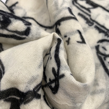 【中古品】【レディース】 HYSTERIC GLAMOUR ヒステリックグラマー ストール 首巻 WHITE.安全ピン総柄 ※糸抜けあり 208-260814-io-15-fuzh カラー：ホワイト 万代Net店