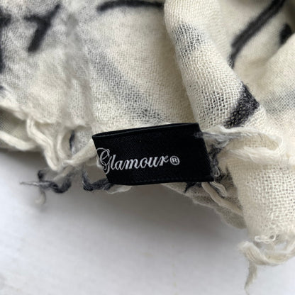 【中古品】【レディース】 HYSTERIC GLAMOUR ヒステリックグラマー ストール 首巻 WHITE.安全ピン総柄 ※糸抜けあり 208-260814-io-15-fuzh カラー：ホワイト 万代Net店