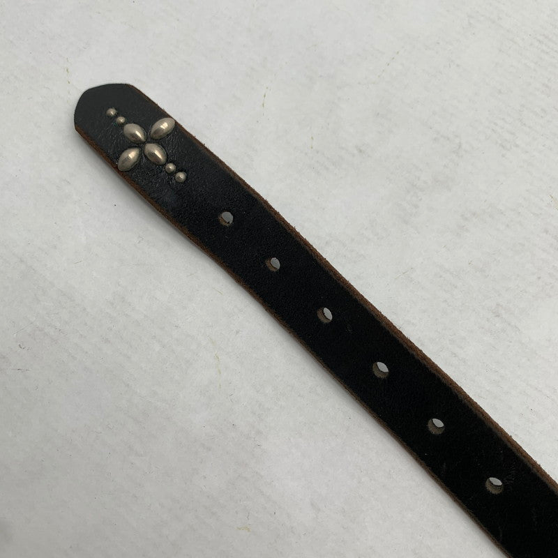 【中古品】【メンズ】 HYSTERIC GLAMOUR ヒステリックグラマー スタッズレザーベルト BLACK SIZE:全長95cm ※スレ・使用感有 ベルト 205-260812-io-12-fuzh 万代Net店