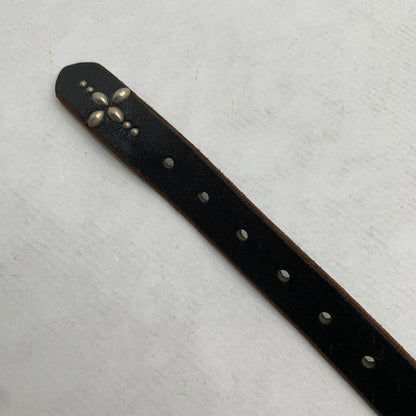 【中古品】【メンズ】 HYSTERIC GLAMOUR ヒステリックグラマー スタッズレザーベルト BLACK SIZE:全長95cm ※スレ・使用感有 ベルト 205-260812-io-12-fuzh 万代Net店