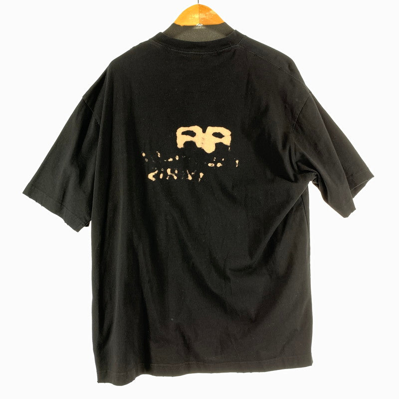 【中古品】【メンズ】 BALENCIAGA バレンシアガ ハンドドローイング BB アイコン SS Tシャツ BLACK SIZE:M ※汚れあり 141-260812-io-13-fuzh カラー：ブラック 万代Net店