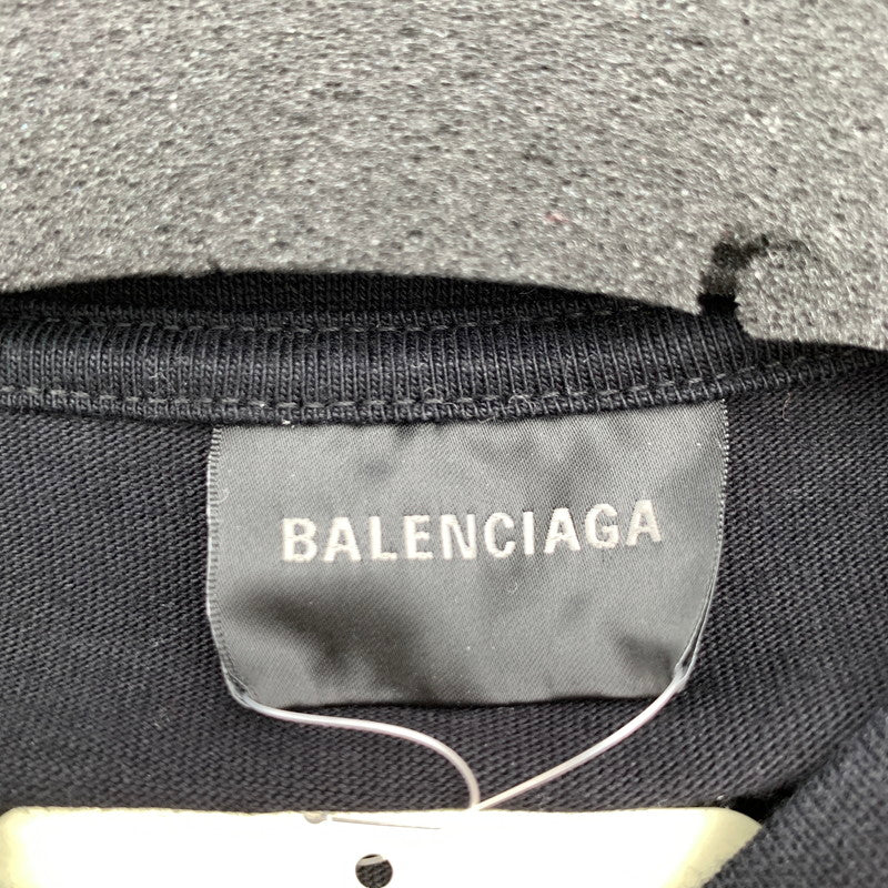 【中古品】【メンズ】 BALENCIAGA バレンシアガ ハンドドローイング BB アイコン SS Tシャツ BLACK SIZE:M ※汚れあり 141-260812-io-13-fuzh カラー：ブラック 万代Net店