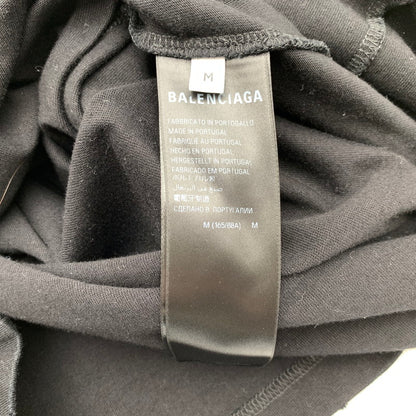 【中古品】【メンズ】 BALENCIAGA バレンシアガ ハンドドローイング BB アイコン SS Tシャツ BLACK SIZE:M ※汚れあり 141-260812-io-13-fuzh カラー：ブラック 万代Net店