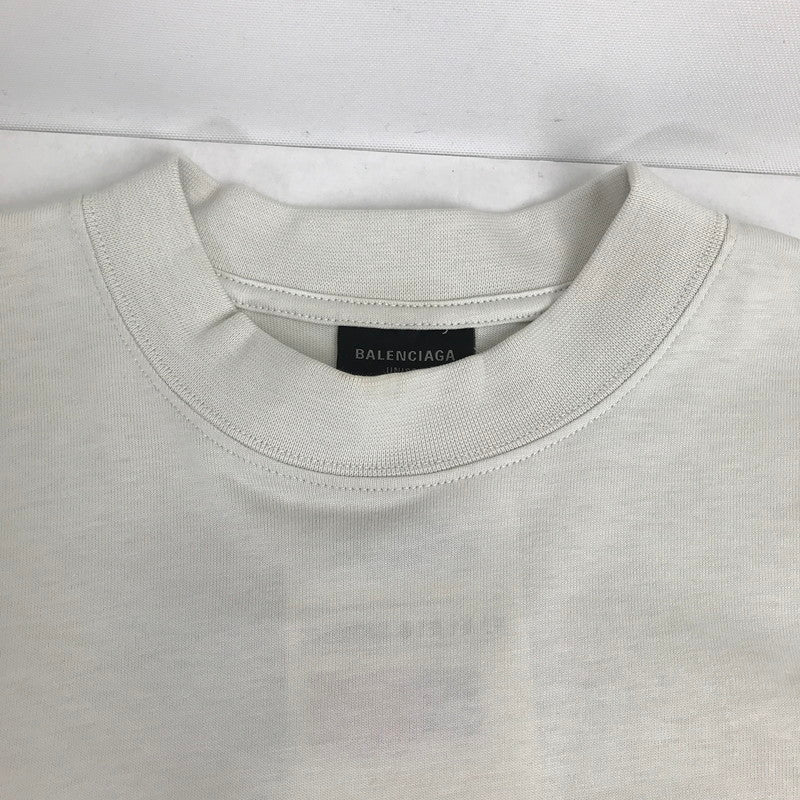 【中古品】【メンズ】 BALENCIAGA バレンシアガ 25AW SP57 2025 00275 MEDIUM FIT ロゴ 半袖 Tシャツ トップス 古着 141-260812-mh-12-fuzh サイズ：S カラー：ライトグレー 万代Net店