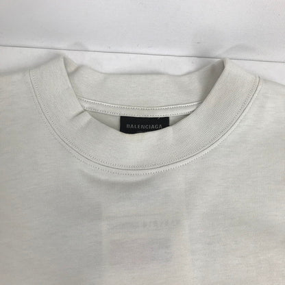 【中古品】【メンズ】 BALENCIAGA バレンシアガ 25AW SP57 2025 00275 MEDIUM FIT ロゴ 半袖 Tシャツ トップス 古着 141-260812-mh-12-fuzh サイズ：S カラー：ライトグレー 万代Net店