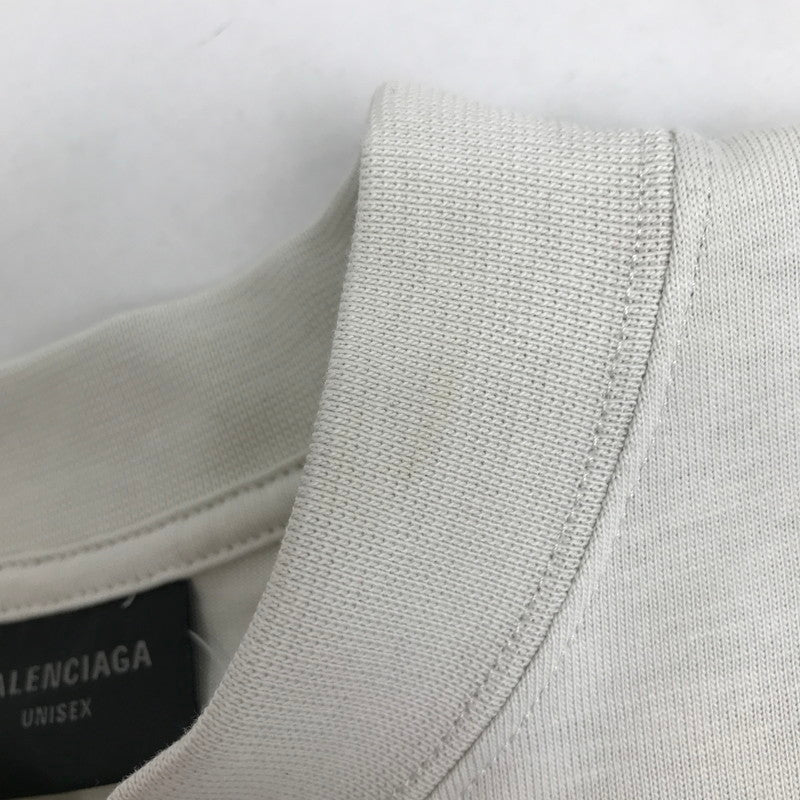 【中古品】【メンズ】 BALENCIAGA バレンシアガ 25AW SP57 2025 00275 MEDIUM FIT ロゴ 半袖 Tシャツ トップス 古着 141-260812-mh-12-fuzh サイズ：S カラー：ライトグレー 万代Net店