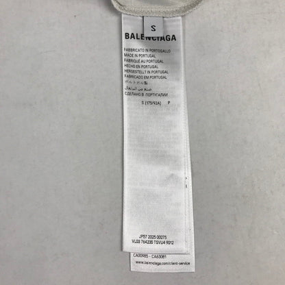 【中古品】【メンズ】 BALENCIAGA バレンシアガ 25AW SP57 2025 00275 MEDIUM FIT ロゴ 半袖 Tシャツ トップス 古着 141-260812-mh-12-fuzh サイズ：S カラー：ライトグレー 万代Net店