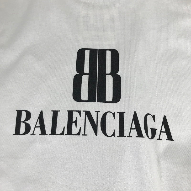 【中古品】【メンズ】 BALENCIAGA バレンシアガ 25AW SP57 2025 00275 MEDIUM FIT ロゴ 半袖 Tシャツ トップス 古着 141-260812-mh-12-fuzh サイズ：S カラー：ライトグレー 万代Net店