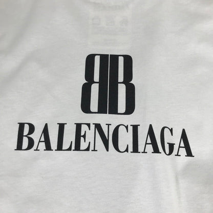 【中古品】【メンズ】 BALENCIAGA バレンシアガ 25AW SP57 2025 00275 MEDIUM FIT ロゴ 半袖 Tシャツ トップス 古着 141-260812-mh-12-fuzh サイズ：S カラー：ライトグレー 万代Net店