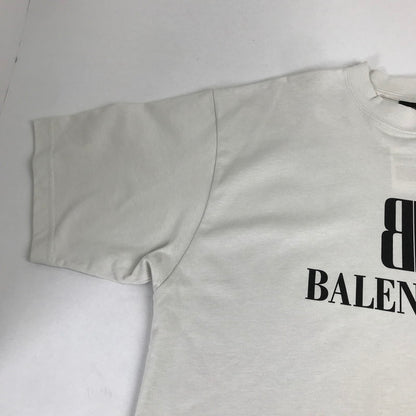 【中古品】【メンズ】 BALENCIAGA バレンシアガ 25AW SP57 2025 00275 MEDIUM FIT ロゴ 半袖 Tシャツ トップス 古着 141-260812-mh-12-fuzh サイズ：S カラー：ライトグレー 万代Net店