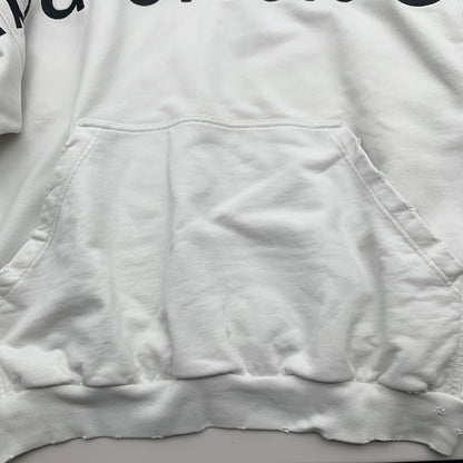 【中古品】【メンズ】 BALENCIAGA バレンシアガ JP57 2022 03437 PULL OVER PARKA プルオーバー パーカー フーディー WHITE SIZE:L　※汚れ・黄ばみ・使用感有 141-260812-io-17-fuzh カラー：ホワイト 万代Net店