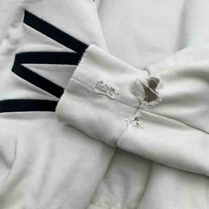 【中古品】【メンズ】 BALENCIAGA バレンシアガ JP57 2022 03437 PULL OVER PARKA プルオーバー パーカー フーディー WHITE SIZE:L　※汚れ・黄ばみ・使用感有 141-260812-io-17-fuzh カラー：ホワイト 万代Net店