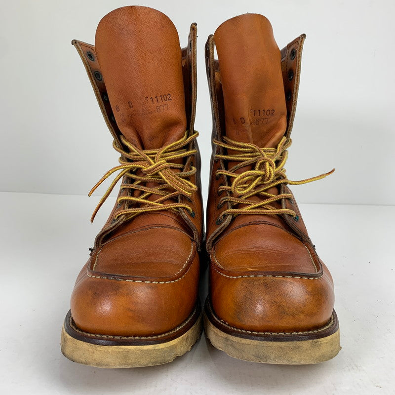 【中古品】【メンズ】 REDWING レッドウィング 8877 IRISH SETTER 8INCH MOC TOE アイリッシュ セッター エンジニア ブーツ 靴 164-260812-mh-09-fuzh サイズ：8 カラー：ブラウン 万代Net店