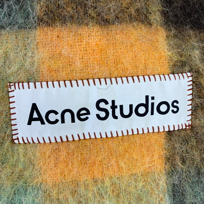 【中古品】【メンズ/レディース】 ACNE STUDIOS アクネ ストゥディオズ CA0084 MOHAIR CHECK MUFFLER モヘア チェック ストール マフラー 防寒 187-260812-mh-10-fuzh カラー：ブラウン系 チェック 万代Net店