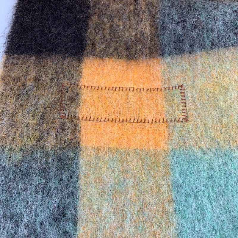 【中古品】【メンズ/レディース】 ACNE STUDIOS アクネ ストゥディオズ CA0084 MOHAIR CHECK MUFFLER モヘア チェック ストール マフラー 防寒 187-260812-mh-10-fuzh カラー：ブラウン系 チェック 万代Net店