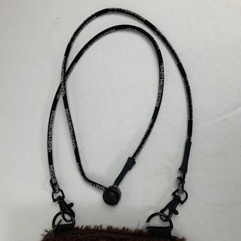【中古品】【メンズ/レディース】 BABY MILO ア・ベイシング・エイプ ベイー マイロ ボア ショルダーバッグ カバン 188-260812-mh-03-fuzh カラー：ブラウン 万代Net店
