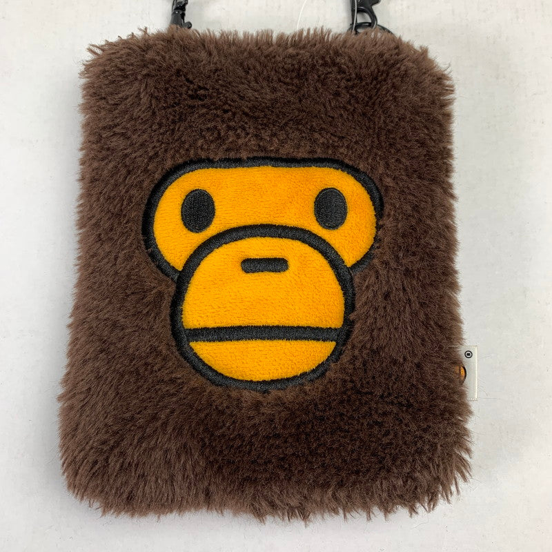 【中古品】【メンズ/レディース】 BABY MILO ア・ベイシング・エイプ ベイー マイロ ボア ショルダーバッグ カバン 188-260812-mh-03-fuzh カラー：ブラウン 万代Net店
