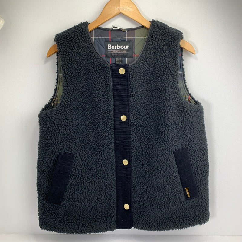 【中古品】【レディース】 BARBOUR バブアー 242LL10016 DULSIE LINER ダルシーボア ライナー ベスト ボアベスト (WOMANS:L) 168-260812-mh-01-fuzh サイズ：8 カラー：ブラック 万代Net店