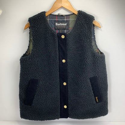 【中古品】【レディース】 BARBOUR バブアー 242LL10016 DULSIE LINER ダルシーボア ライナー ベスト ボアベスト (WOMANS:L) 168-260812-mh-01-fuzh サイズ：8 カラー：ブラック 万代Net店