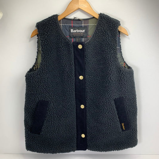 【中古品】【レディース】 BARBOUR バブアー 242LL10016 DULSIE LINER ダルシーボア ライナー ベスト ボアベスト (WOMANS:L) 168-260812-mh-01-fuzh サイズ：8 カラー：ブラック 万代Net店