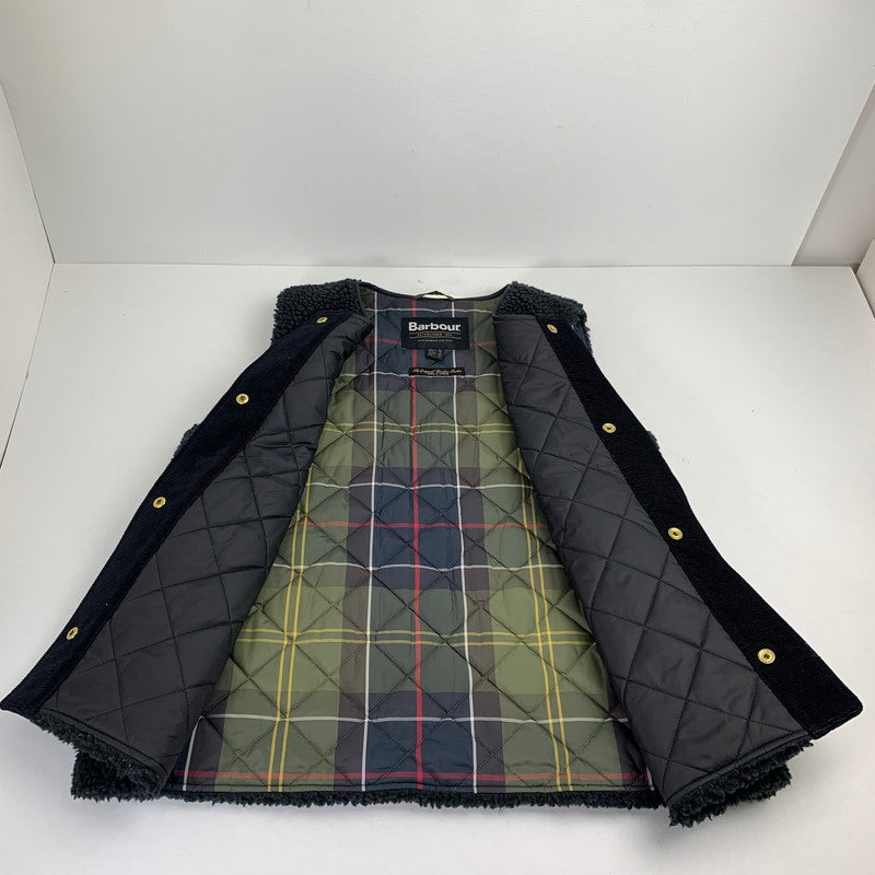 【中古品】【レディース】 BARBOUR バブアー 242LL10016 DULSIE LINER ダルシーボア ライナー ベスト ボアベスト (WOMANS:L) 168-260812-mh-01-fuzh サイズ：8 カラー：ブラック 万代Net店