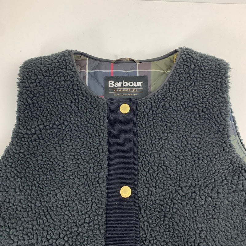 【中古品】【レディース】 BARBOUR バブアー 242LL10016 DULSIE LINER ダルシーボア ライナー ベスト ボアベスト (WOMANS:L) 168-260812-mh-01-fuzh サイズ：8 カラー：ブラック 万代Net店