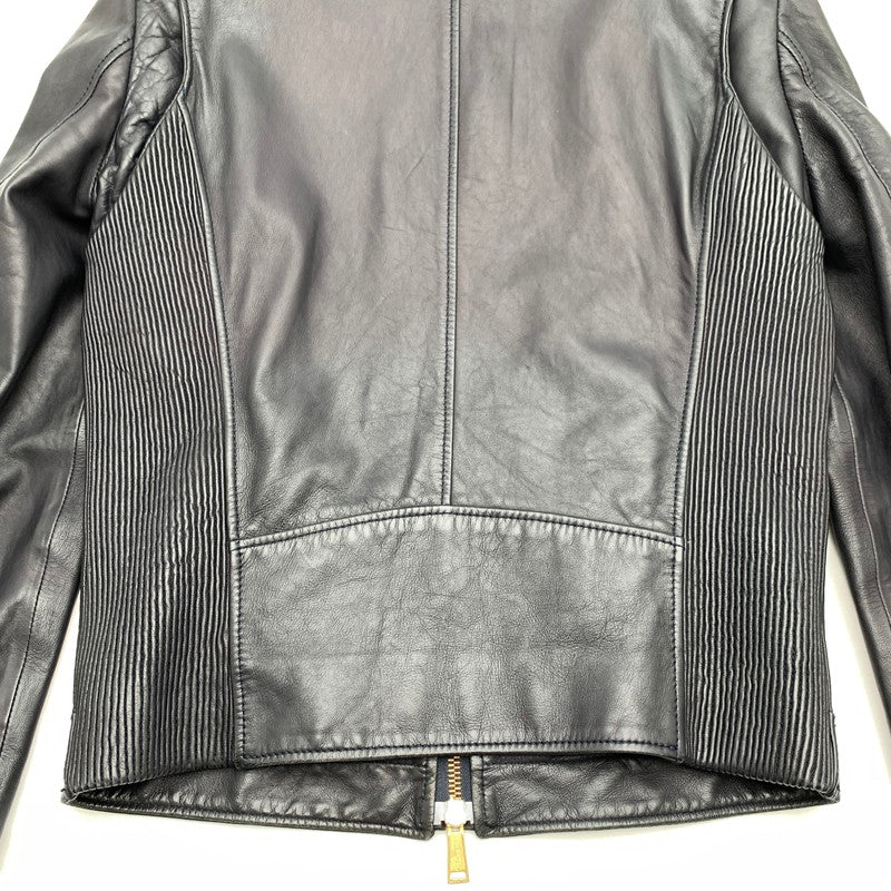 【中古品】【メンズ】 DSQUARED2 ディースクエアード S74AM0372 SINGLE RIDERS JACKET シングル ライダースジャケット BLACK SIZE:44 ガーメント.ハンガー付属 13AW 141-260814-io-14-fuzh カラー：ブラック 万代Net店