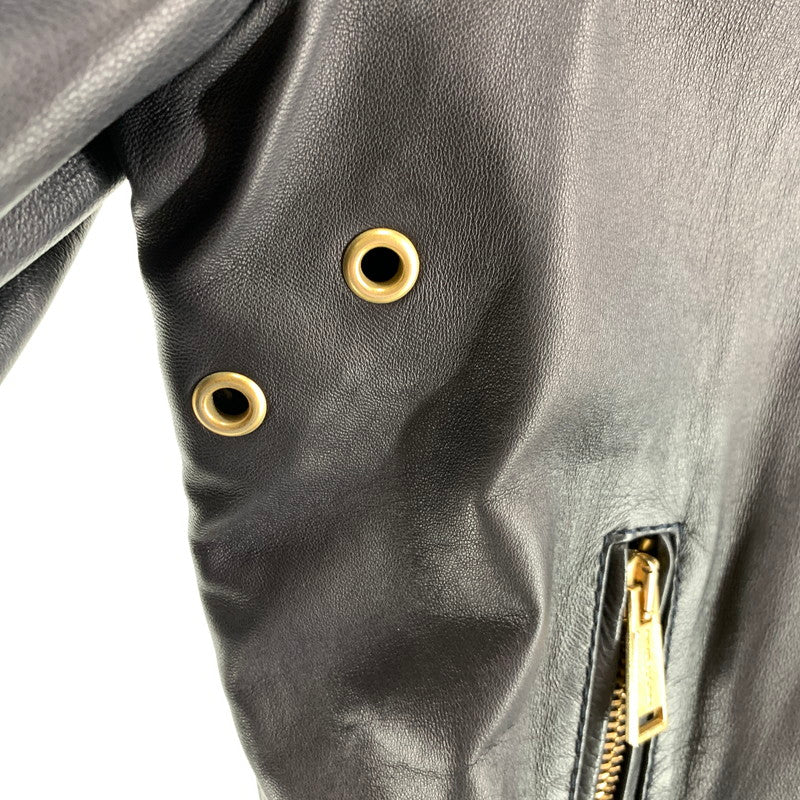 【中古品】【メンズ】 DSQUARED2 ディースクエアード S74AM0372 SINGLE RIDERS JACKET シングル ライダースジャケット BLACK SIZE:44 ガーメント.ハンガー付属 13AW 141-260814-io-14-fuzh カラー：ブラック 万代Net店